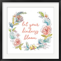 Framed Let your Kindness Bloom