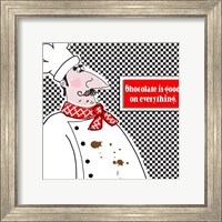 Framed 'Bon Appetit Chef I' border=