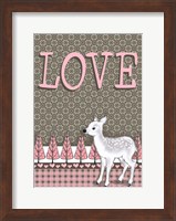 Framed Lamb Love