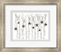 Framed Merry and Bright Birch Trees II