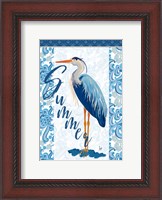 Framed Summer Heron