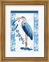 Framed Summer Heron