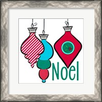 Framed Joyful Christmas Ornaments III