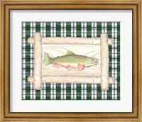 Framed 'Framed Lake Fish II' border=