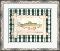 Framed 'Framed Lake Fish II' border=