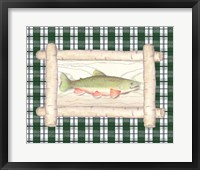Framed 'Framed Lake Fish II' border=