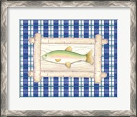 Framed 'Framed Lake Fish III' border=