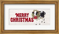 Framed Christmas on the Farm - Merry Christmas