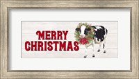 Framed Christmas on the Farm - Merry Christmas