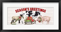Framed Christmas on the Farm - Seasons Greetings