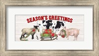 Framed Christmas on the Farm - Seasons Greetings