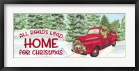 Framed Dog Days of Christmas - Roads Lead Home
