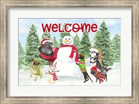 Framed Dog Days of Christmas - Welcome