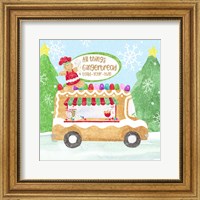 Framed Food Cart Christmas I Gingerbread