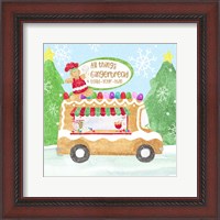 Framed Food Cart Christmas I Gingerbread