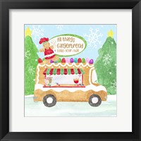 Food Cart Christmas I Gingerbread Framed Print