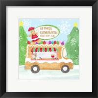 Framed 'Food Cart Christmas I Gingerbread' border=