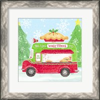 Framed 'Food Cart Christmas III Mrs Clause Pies' border=