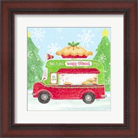 Framed Food Cart Christmas III Mrs Clause Pies