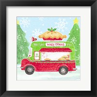 Framed Food Cart Christmas III Mrs Clause Pies