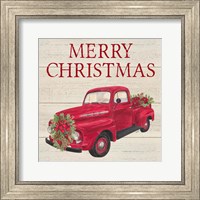 Framed Home for the Holidays - Red Truck
