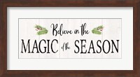 Framed Peaceful Christmas - Magic of the Season horiz black text