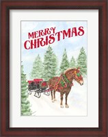 Framed Sleigh Bells Ring - Merry Christmas