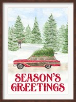 Framed Sleigh Bells Ring - Seasons Greetings