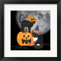 Framed Fright Night Friends I Black Cat