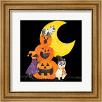 Framed Fright Night Friends IV Pumpkin Stack