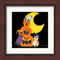 Framed Fright Night Friends IV Pumpkin Stack