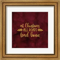 Framed 'All that Glitters for Christmas I-All Roads' border=