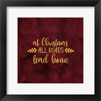 All that Glitters for Christmas I-All Roads Framed Print