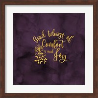 Framed All that Glitters for Christmas II-Comfort and Joy