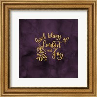Framed 'All that Glitters for Christmas II-Comfort and Joy' border=
