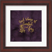 Framed 'All that Glitters for Christmas II-Comfort and Joy' border=