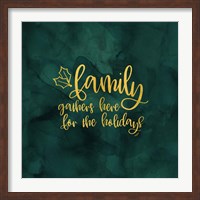 Framed All that Glitters for Christmas III-Family Gathers