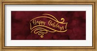 Framed All that Glitters panel II-Happy Holidays