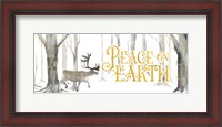 Framed Christmas Forest panel II-Peace on Earth
