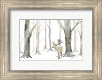 Framed Christmas Forest landscape