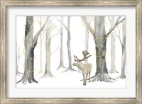 Framed Christmas Forest landscape