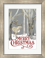 Framed Christmas Forest portrait I-Merry Christmas