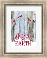 Framed Christmas Forest portrait II-Peace on Earth