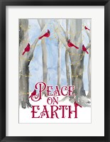 Framed Christmas Forest portrait II-Peace on Earth