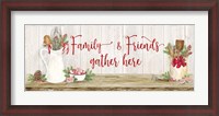 Framed Christmas Kitchen panel III-Family and Friends