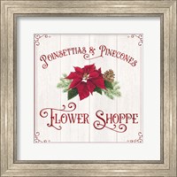 Framed Vintage Christmas Signs III-Flower Shoppe