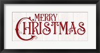 Framed Vintage Christmas Signs panel I-Merry Christmas