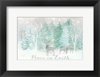 Framed Peace on Earth Silver landscape