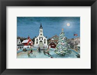 Framed Christmas Scene-Moon