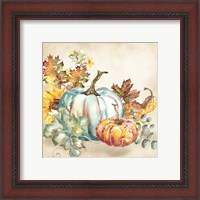 Framed 'Watercolor Harvest Pumpkin III' border=